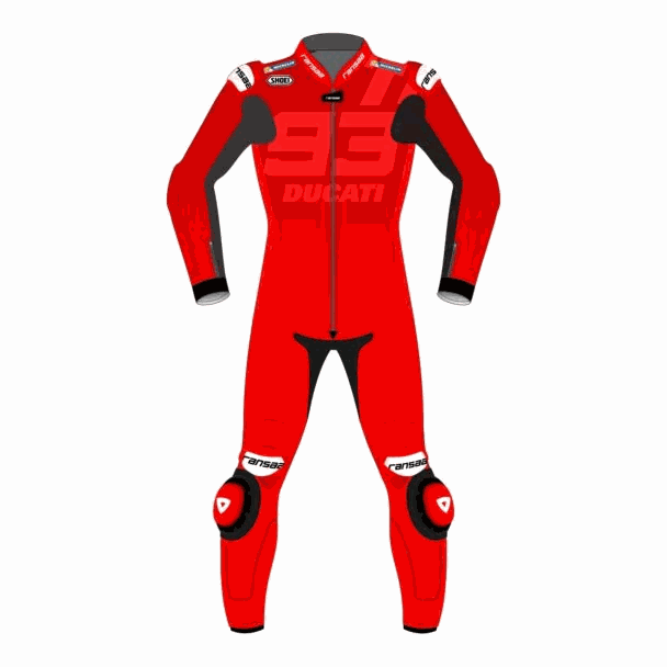 red racing suit