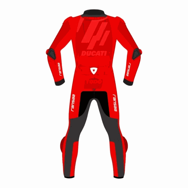 red racing suit