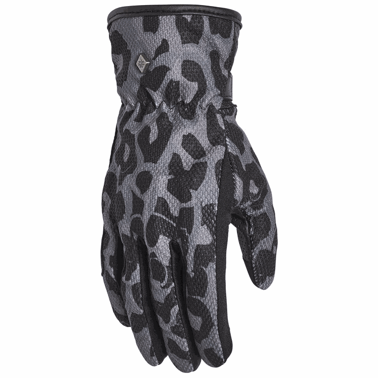 Roland Sands Seventy4 Caspian CE women's motorcycle gloves black and red